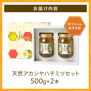 天然アカシヤハチミツセット（500g×2）