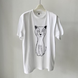 CAT T-SHIRT【XLサイズ／WHITE】