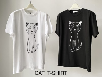 CAT T-SHIRT【Lサイズ／SMOKE BLACK】