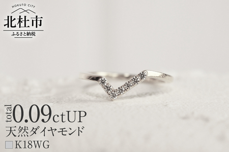 K18 天然ダイヤモンド　WING fly リング【K18WG】 リング 指輪 ダイヤ アクセサリー ジュエリー レディース ホワイトゴールド WG K18 天然ダイヤモンド 鑑別書付 保証書付 ジュエリーケース付 ギフト プレゼント 贈り物 [h170]