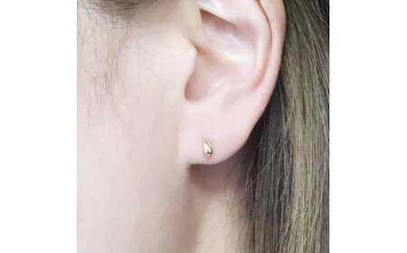 K18 しずく 小 ピアス  山梨 K18 18金 ピアス シンプル シンプルピアス イエローゴールド ホワイトゴールド ピンクゴールド ジュエリー アクセサリー 山梨県 甲斐市 BQ-40