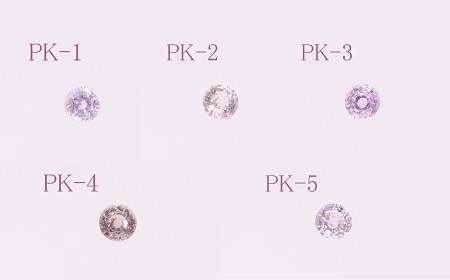 【SJ-85】Pt999　ピンク非加熱サファイアダイヤモンドネックレス（AQ-169）