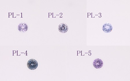 【SJ-85】Pt999　パープル非加熱サファイアダイヤモンドネックレス（AQ-174）