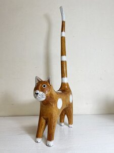 【年内発送】【選べる2色】しっぽネコトイレットペーパーホルダー ナチュラルカラー2色