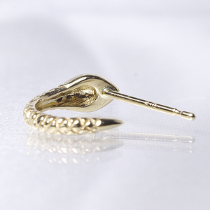 K10  ルビー蛇ピアス　ピアス ジュエリー アクセサリー ルビー K10イエローゴールド 天然ルビー 人気 おすすめ レディース 山梨県 甲斐市 BQ-103