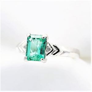 エメラルド リング 1.2ct Pt100 [14430]指輪 リング ジュエリー プラチナ エメラルド ダイヤモンド 山梨県 甲斐市 BR-65
