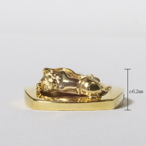 純金 フレーム付馬 K24 BQ-137