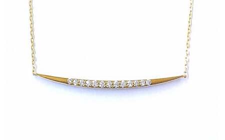 Aufino 22K 22金 ダイヤモンド ネックレス ジュエリー アクセサリー 人気 おすすめ レディース ダイヤ0.13ct カラット ゴールド ダイヤモンド  山梨県 甲斐市 AQ-97 SJ-120