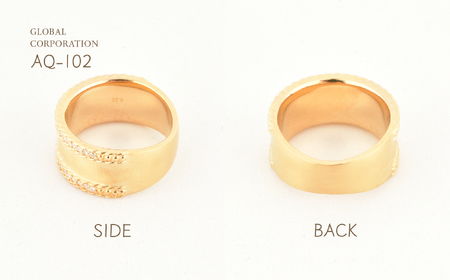 Aufino 22K 22金 ダイヤモンド リング 指輪 ジュエリー アクセサリー 人気 おすすめ レディース ジュエリー アクセサリー  ゴールド ダイヤ0.22ct カラット 山梨県 甲斐市 AQ-102 SJ-133