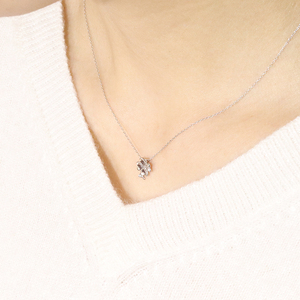 プラチナ 四つ葉クローバーダイヤモンドペンダント ネックレス プラチナ900 ジュエリー アクセサリー プラチナ PT900 ダイヤ0.03ct カラット 天然ダイヤモンド レディース 山梨県 甲斐市 BQ-141