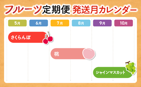 【2025年発送】お手軽フルーツ定期便 3回 (少量) さくらんぼ 300g 桃 3玉 シャインマスカット 1房 先行予約 先行 予約 山梨県産 産地直送 フルーツ 果物 くだもの ぶどう ブドウ 葡萄 シャイン シャインマスカット 新鮮 人気 おすすめ 国産 贈答 ギフト お取り寄せ 山梨 甲斐市 AD-243