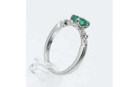 エメラルド リング 0.5ct Pt900 (14456) 指輪 リング プラチナ エメラルド プラチナ ダイヤモンド ジュエリー アクセサリー ジュエリー アクセサリー ジュエリー アクセサリー 山梨県 甲斐市 BR-93