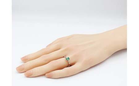 エメラルド リング 0.5ct Pt900 (14456) 指輪 リング プラチナ エメラルド プラチナ ダイヤモンド ジュエリー アクセサリー ジュエリー アクセサリー ジュエリー アクセサリー 山梨県 甲斐市 BR-93