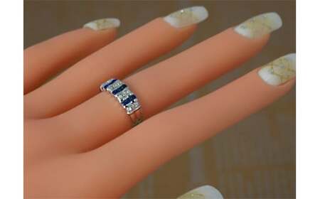 サファイア リング 0.3ct   Ag900[Pt100] (12514) 指輪 リング サファイア プラチナ ダイヤモンド  山梨県 甲斐市 BR-78