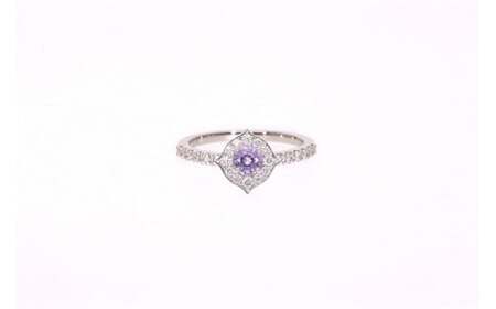 Pt999 プラチナ パープル 非加熱 サファイア ダイヤモンド リング 指輪 ジュエリー アクセサリー 人気 おすすめ レディース 非加熱サファイア 0.6ct ダイヤ 0.26ct カラット ナチュラル 山梨県 甲斐市 AQ-182 SJ-91