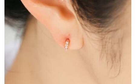 K18PG　プチダイヤピアス　mk-438　CR-6