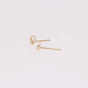 AQ-289　LB-57　KeriA K10　ラボグロウン　ダイヤモンド　ピアス　アクセサリー　ジュエリー　プレゼント　　スタッド　シンプル　サークル