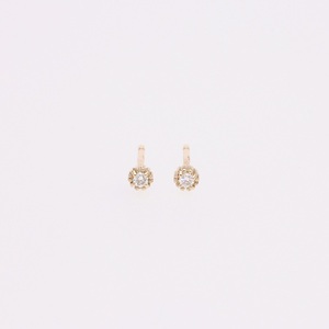 AQ-273　LB-29　KeriA K10　ラボグロウン　ダイヤモンド　ピアス　アクセサリー　ジュエリー　プレゼント　フラワー　スタッド　シンプル　ワンポイント　極小