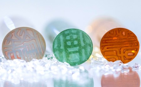 【 宝石印鑑 】水晶15mm　～ そらのハンコ工房 ～