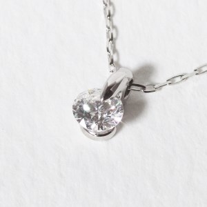 プラチナ 一点留め 天然ダイヤモンド ネックレス 1382r　山梨 ダイヤモンド ネックレス ジュエリー アクセサリー PT900 プラチナ900 ダイヤ0.3ctup カラット 天然ダイヤモンド レディース 山梨県 甲斐市 BQ-1