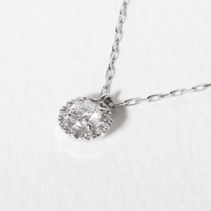 プラチナ 取り巻き 天然ダイヤモンド ネックレス  山梨 ダイヤモンド プラチナ ジュエリー ネックレス ペンダント 天然 ダイヤモンド ダイヤ PT900 プラチナ レディース ジュエリー アクセサリー 山梨県 甲斐市 BQ-5