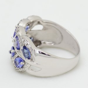 タンザナイト リング 1.2ct 1.2カラット PT100 プラチナ100 （161252） [山梨 指輪 リング タンザナイト プラチナ ジュエリー ダイヤモンド] 山梨県 甲斐市 BR-38