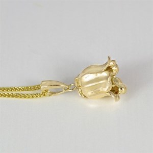 ダイヤモンド ペンダント スズランベル K24 純金 （21123） [山梨 ペンダント ネックレス ダイヤモンド ゴールド ジュエリー] 山梨県 甲斐市 BR-47