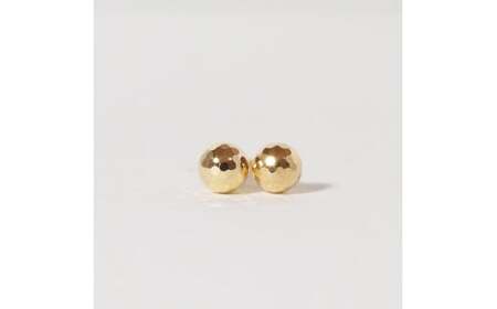 K18 4㎜ ミラーボール ピアス　山梨 ピアス ゴールド スタッドピアス ゴールド シンプルピアス K18 イエローゴールド ジュエリー アクセサリー 山梨県 甲斐市 BQ-19