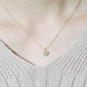 K18 0.2ctup 取り巻き ダイヤモンド ペンダント  山梨 ダイヤモンド ネックレス ペンダント 天然ダイヤモンド K18 18金 イエローゴールド ホワイトゴールド ピンクゴールド ジュエリー アクセサリー 山梨県 甲斐市 BQ-31