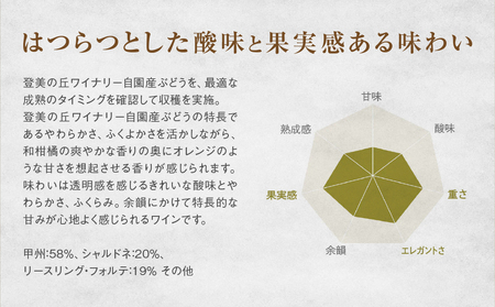 サントリー登美の丘ワイナリー　甲斐オリジナルワインセット　フロムファーム　甲斐　赤　2020　＆　甲斐　白　2022 750ml×2 ワイン 赤ワイン 白ワイン 飲み比べ セット オリジナルワイン 甲斐市 辛口 山梨 H-78