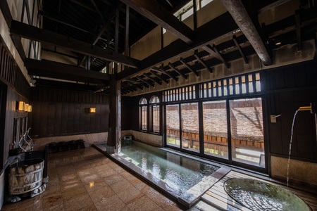 石和名湯館糸柳　露天風呂付き特別室　紫雫（しずく）Aタイプ　平日ペア宿泊券1泊2食付き 021-015