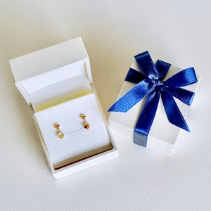 【ジュエリー】K10 イエローゴールド シトリン 揺れる ピアス 保証書付 SR-2012 242-003-c