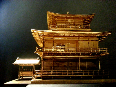 純金　金閣寺　350g　252-012