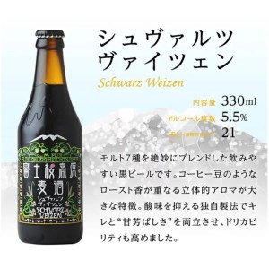 富士桜高原ビール 定番4種24本セット クール便配送　100-014