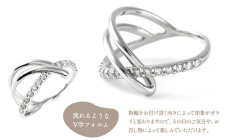 0.3CT プラチナ ダイヤモンド リング R3722DI-P2 ダイヤモンド 指輪 アクセサリー ジュエリー プレゼント クリスマス 女性 母の日 誕生日