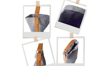 【ふるなびWEEK対象】デニム(グレー)×キャメル革ワンショルダーバッグ　073N-005-GRAY FN-Limited-PR