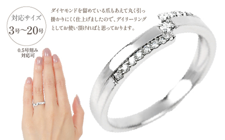 ハードプラチナ ダイヤモンド リング　R3796DI-P2 188-019