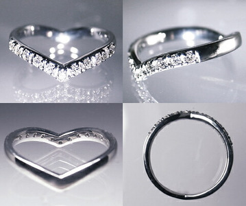 指輪 天然 ダイヤモンド 0.22ct SIクラス【pt950】Eternal Love r-112（KRP）M22-1410