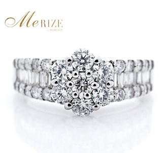 指輪 天然 ダイヤモンド 1.0ct SIクラス Amandeアマンド【pt950】r-238（KRP）Q2-1410