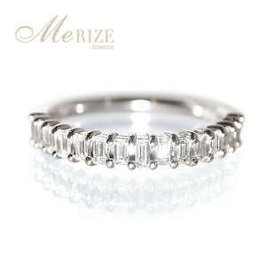 指輪 天然 ダイヤモンド 0.3ct ハーフ エタニティ SIクラス C_cileセシル【K18WG】r-164(KRP)M94-1413