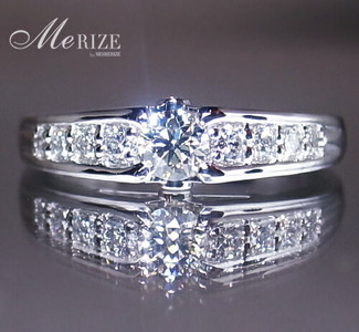 指輪 天然 ダイヤモンド 0.44ct 大粒 SIクラス Lilianeリリアン【pt950】r-169(KRP)O62-1410