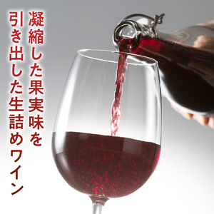 【無ろ過】生ワイン 赤 500ml（MTS）A09-636