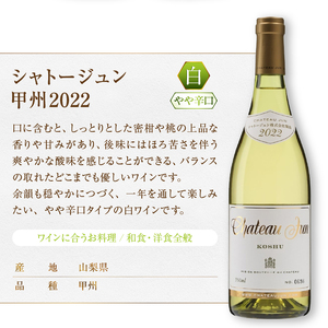 シャトージュン 甲州飲みくらべ2本（MG）B19-651