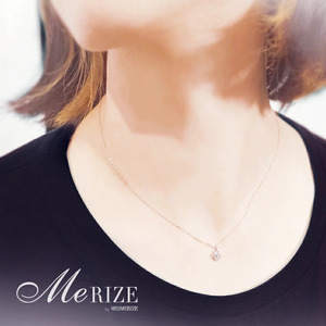 ネックレス 天然 ダイヤ 0.1ct 4石 ミル打ち 四つ葉 クローバー ペンダント SIクラス フラワー 花 "Manon マノン" n-157【K18WG】(KRP)G21-1411