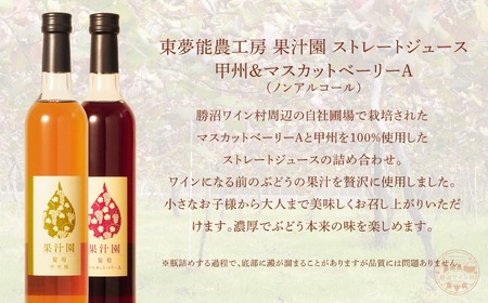 甲州＆マスカットベーリーA ストレートジュース6本セット（KWV）E2-622