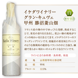 ワイン イケダワイナリー グラン・キュヴェ 甲州（MG）B11-480