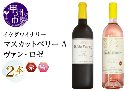 ワイン イケダワイナリー 2本セット【マスカットベリーA / ヴァン・ロゼ】（MG）B12-674