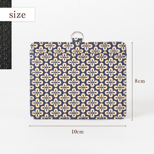 甲州市×印傳屋 IDケース(黒革×黒漆)C5-1201