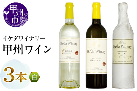 ワイン イケダワイナリー甲州ワイン3本セット（MG）C-694