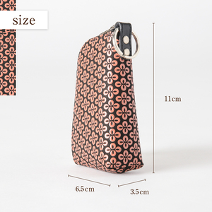 甲州市×印傳屋 キーケースD（紺革×黒漆）C-1226